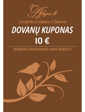 10 Dovanų kuponas