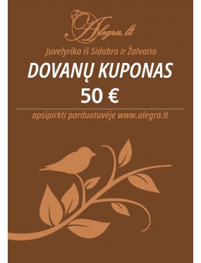 50 Dovanų kuponas