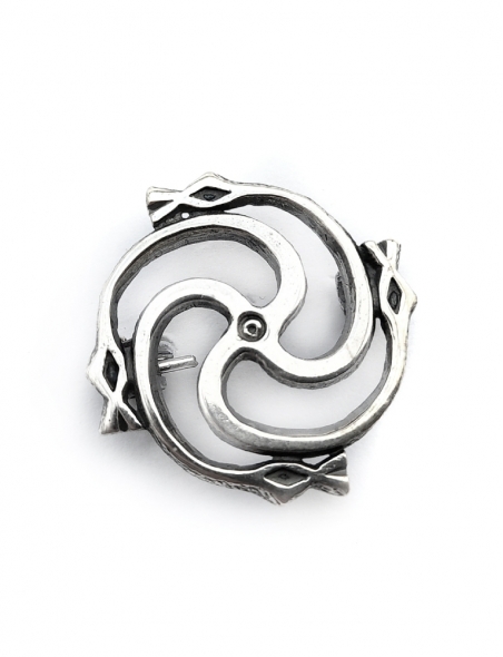 3079 Silver brooch „Žalčių Svastika“ Ag 925