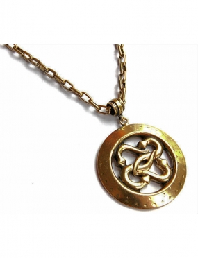 665 Brass pendant with Serpents