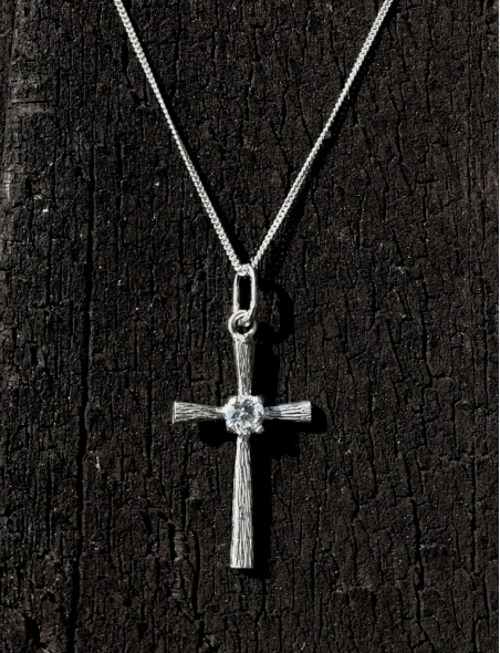 2462 Silver Set - Cross Ag925 [pakabukas, grandinėlė]