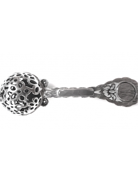 1695 Silver rattle - unique gift for Christening [kita rūšis] Ag 925