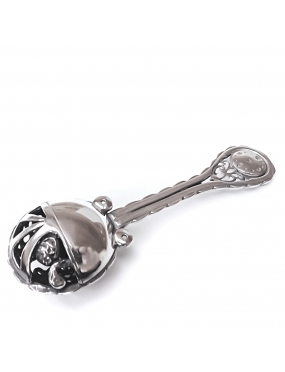 1695 Silver rattle - unique gift for Christening [kita rūšis] Ag 925