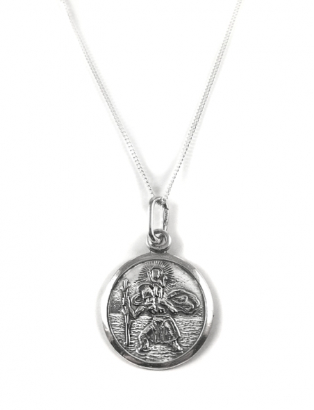 2292 Silver pendant Šv. Kristoforas Ag 925 [Pakabukas, grandinėlė]