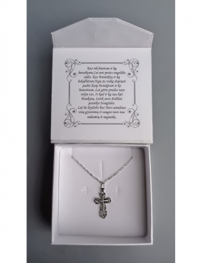 1192 Silver set for Christening / communion - talisman Ag 925 [pakabukas, grandinėlė]