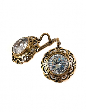 2269 Brass earrings with...