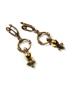 1065 Brass earrings