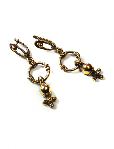 1065 Brass earrings