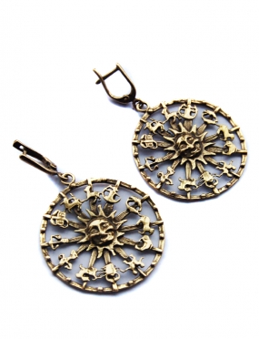 1146 Brass earrings