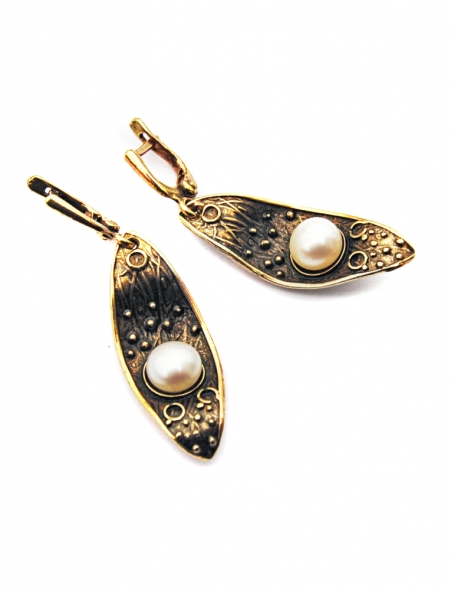 1161 Brass earrings