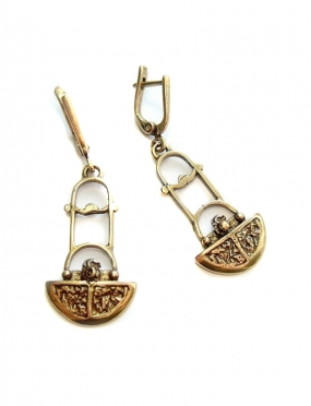 547 Brass earrings