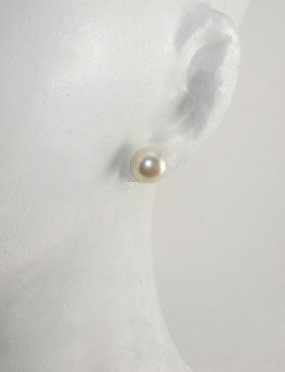 2009 Silver earrings with Freshwater Pearl Ag 925