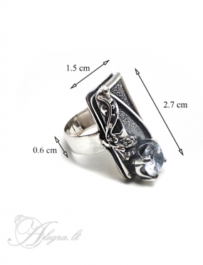 1745 Silver ring with Zircon Ag 925