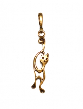 828 Brass pendant "Cat"