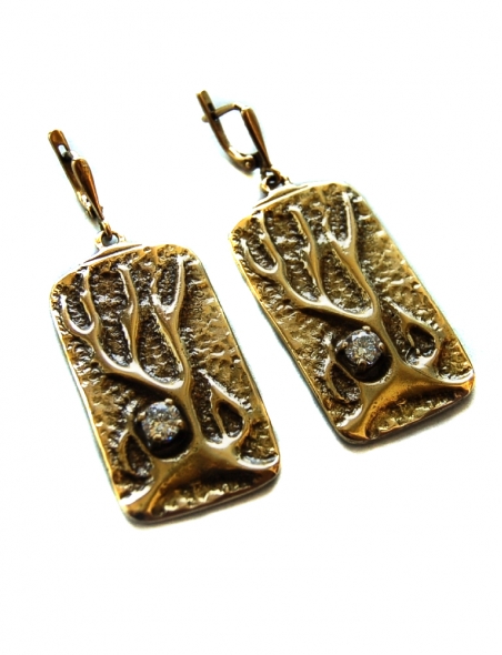 963 Brass earrings