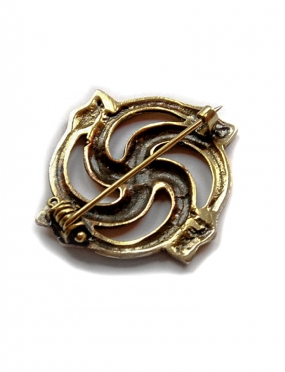 503 Brass brooch with the Serpent's Heads