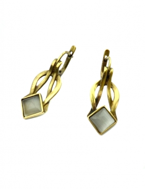 1451 Brass earrings with...