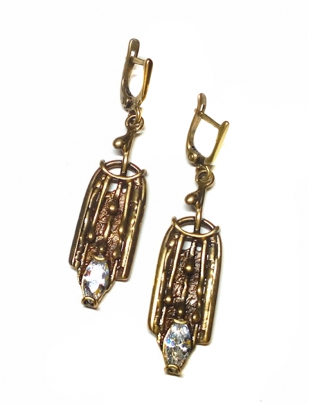 1569 Brass earrings