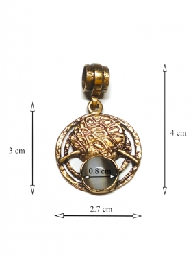 1870 Brass pendant