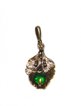 1874 Brass pendant with Zircon