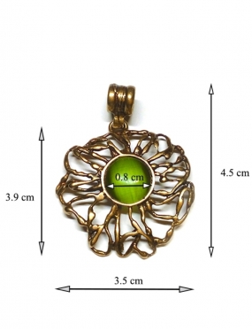 1878 Brass pendant