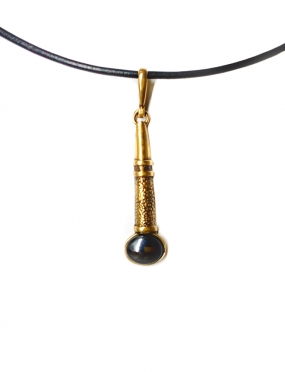 1882 Brass pendant with Hematite