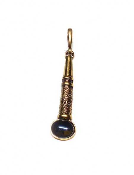 1882 Brass pendant with Hematite