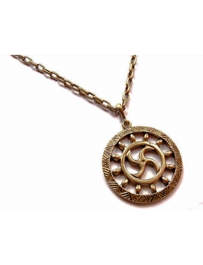 2220 „Kiauraraštis“ Brass pendant