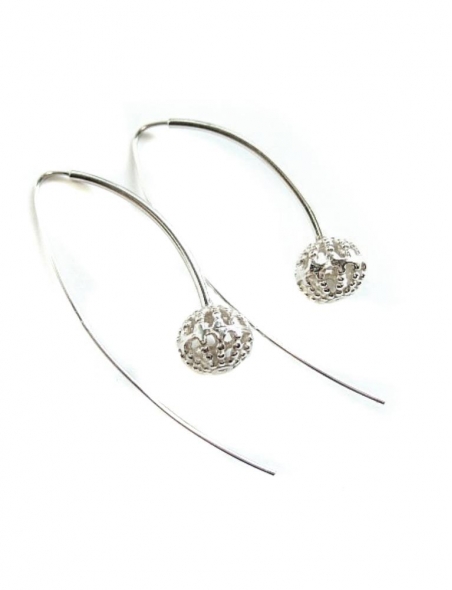 624 Silver earrings Ag 925 [pora]