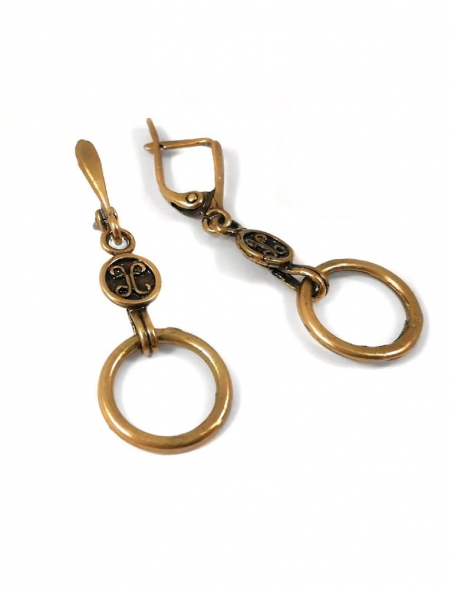 2317 Brass earrings