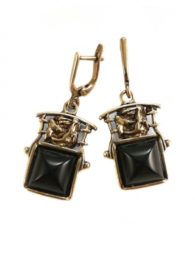 2257 Brass earrings