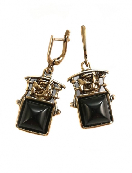 2257 Brass earrings