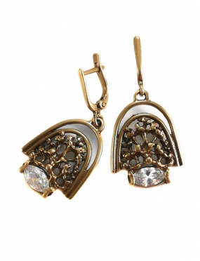 2256 Brass earrings with...