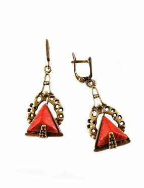 2232 Brass earrings