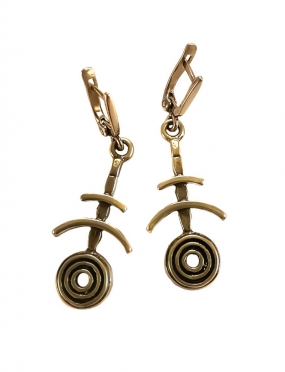 2249 Brass earrings