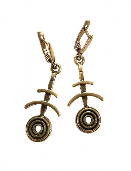 2249 Brass earrings