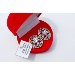 971 Silver earrings with Zircon Ag 925