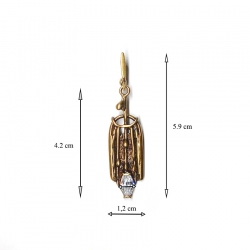 1569 Brass earrings