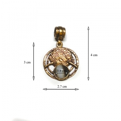 1870 Brass pendant