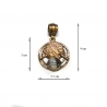 1870 Brass pendant