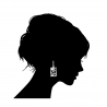 1891 Brass earrings
