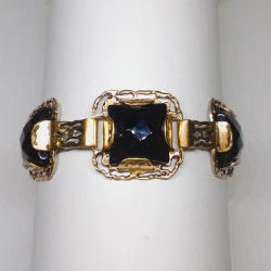 1927 Brass bracelet with Onyx