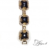 1927 Brass bracelet with Onyx