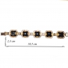 1927 Brass bracelet with Onyx