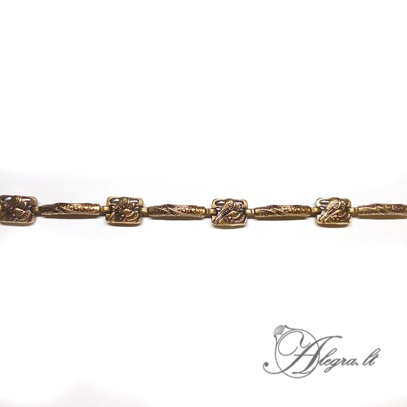1928 Brass bracelet