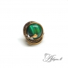 1935 Brass ring with Malachite