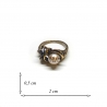 1938 Brass ring with Freshwater Pearl