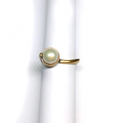 1939 Brass ring with Freshwater Pearl
