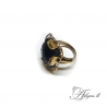 1941 Brass ring with Onyx