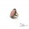 1945 Brass ring with Rose Quartz